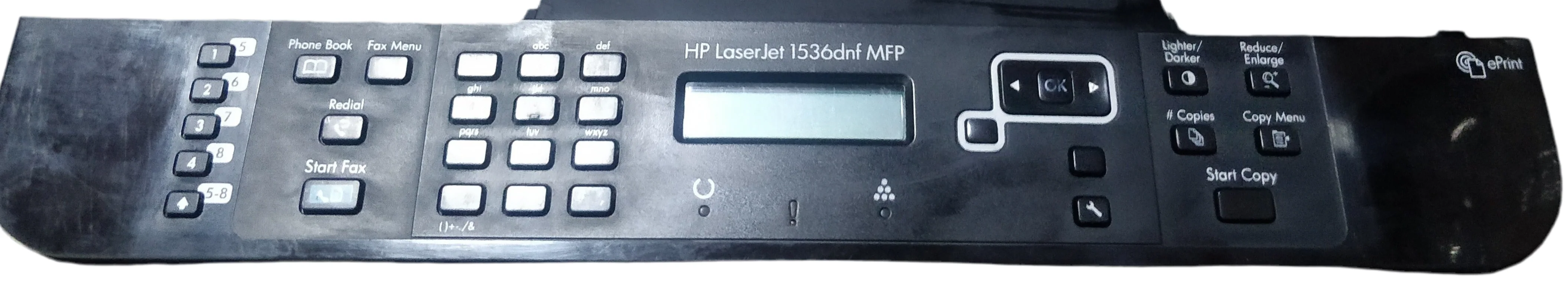 Control Panel For HP LaserJet Pro M1536dnf Printer (CE539-60101)