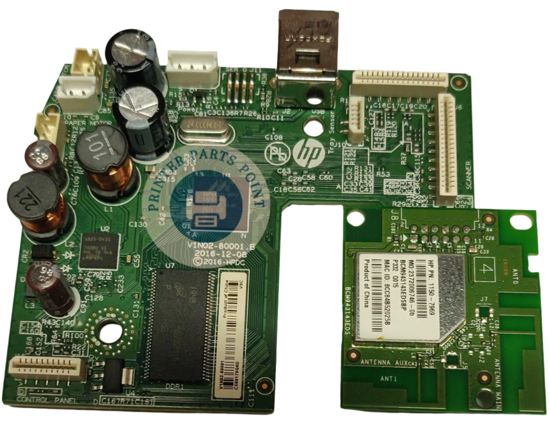 Formatter Board / Logic Board For HP Deskjet Ink Advantage 2676 / 2675 Printer (V1N02-60001 / V1N02-80001)