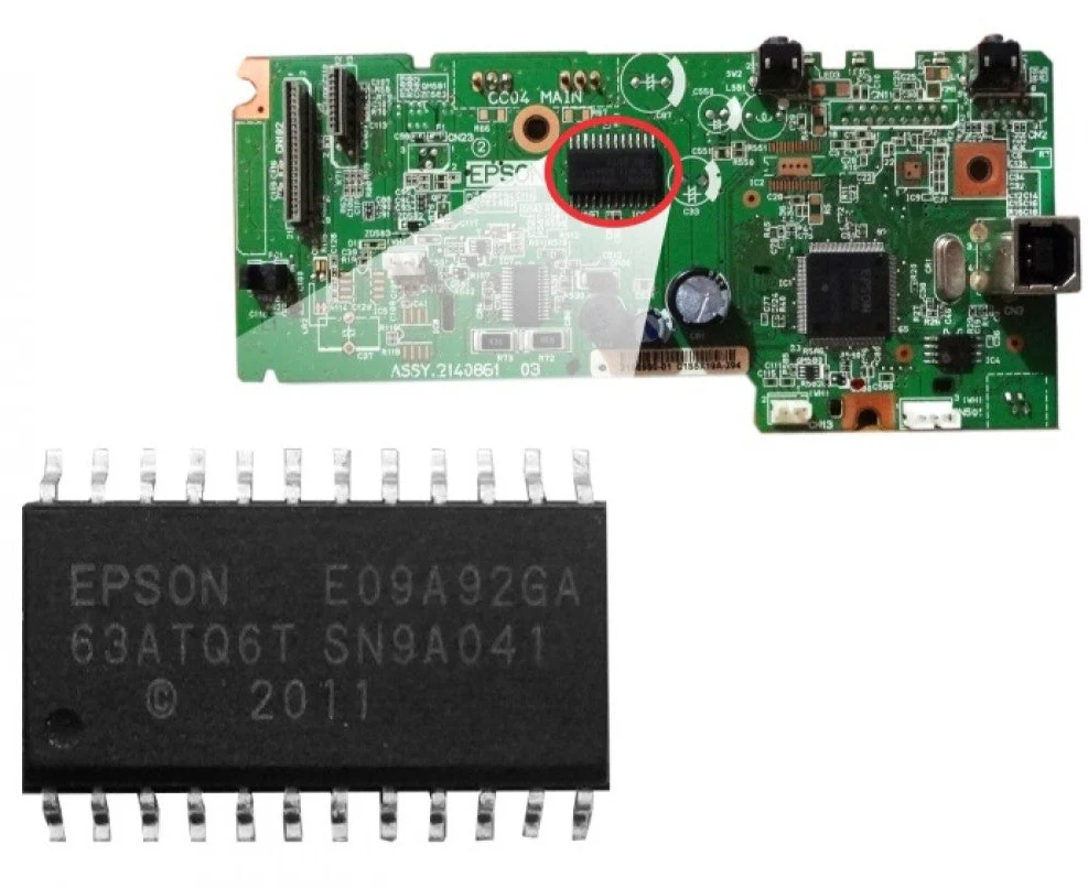 Program IC Chip E09A92GA For Epson L210 / L220 / L360 / L380 / L405 / L385